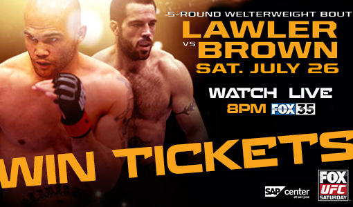 Lawler Battles Brown July 26 in San Jose UFC - News